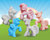 Size: 1000x800 | Tagged: safe, applejack, pinkie pie, rainbow dash, rarity, twilight sparkle, g4, soap