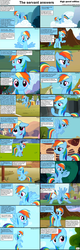 Size: 1282x4018 | Tagged: safe, rainbow dash, comic:celestia's servant interview, g4, caption, comic, interview