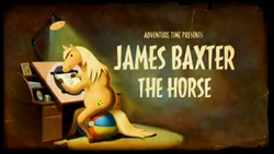 Size: 618x348 | Tagged: safe, edit, pony, unicorn, adventure time, barely pony related, happiness, james baxter, james baxter the horse, male, smiley face