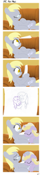 Size: 1400x5850 | Tagged: safe, artist:dtcx97, derpy hooves, dinky hooves, pegasus, pony, unicorn, post-crusade, g4, comic, cute, dinkabetes, drawing, equestria's best daughter, equestria's best mother, female, glasses, mare, mother's day, older, sleeping