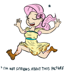 Size: 974x1056 | Tagged: safe, artist:derkrazykraut, fluttershy, human, g4, armpit hair, barefoot, barefooting, braless, dirt, dirty, dirty feet, feet, female, hairy, hairy legs, hippie, hippieshy, hopefully mud, humanized, leg hair, mud, simple background, solo, transparent background