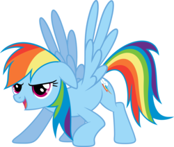 Size: 6286x5333 | Tagged: safe, artist:quanno3, rainbow dash, g4, absurd resolution, female, simple background, solo, transparent background, vector