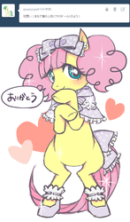 Size: 479x812 | Tagged: safe, fluttershy, g4, japanese, lolitashy, tumblr