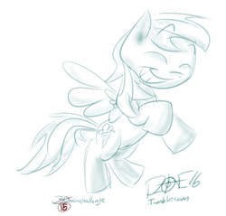 Size: 907x868 | Tagged: safe, artist:dzone16, rainbow dash, g4, 30 minute art challenge