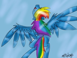 Size: 1024x768 | Tagged: safe, artist:mlpblogs, rainbow dash, g4, 30 minute art challenge