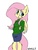 Size: 640x840 | Tagged: safe, artist:lizzyoli-ravioli, fluttershy, anthro, g4, clothes, colored eyelashes, eyelashes, female, solo, sweater, sweatershy