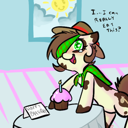 Size: 500x500 | Tagged: safe, artist:mt, oc, oc only, cupcake, hobo pony