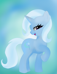 Size: 1147x1490 | Tagged: safe, artist:princesswoona1, trixie, pony, unicorn, g4, female, mare, smiling, solo