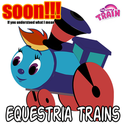 Size: 800x800 | Tagged: safe, rainbow dash, train pony, g4, equestria girls drama, locomotive, train, wat