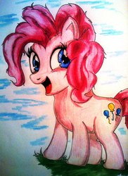 Size: 1421x1948 | Tagged: safe, artist:tomek2289, pinkie pie, g4, traditional art