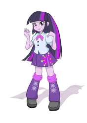 Size: 562x800 | Tagged: safe, artist:orca, twilight sparkle, equestria girls, g4, cute, female, pixiv, solo