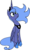 Size: 922x1523 | Tagged: safe, artist:strangiesleepy, princess luna, g4, female, s1 luna, simple background, sitting, solo