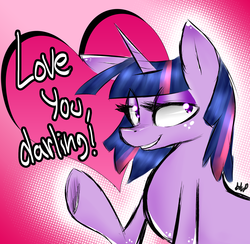 Size: 1767x1722 | Tagged: safe, artist:blup-chan, twilight sparkle, g4, female, heart, solo