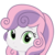 Size: 3000x3000 | Tagged: safe, artist:ohitison, sweetie belle, equestria girls, g4, cute, diasweetes, female, frown, looking at you, portrait, simple background, solo, stare, sweetie belle's stare, transparent background, vector