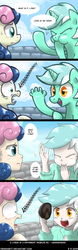 Size: 640x2044 | Tagged: safe, artist:frankier77, bon bon, lyra heartstrings, sweetie drops, human, g4, arm hooves, comic, dialogue, hand, hoof fingers, hooves, humanized, multiverse, shocked, surprised, that pony sure does love hands, that pony sure does love humans