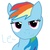 Size: 900x900 | Tagged: artist needed, safe, rainbow dash, g4, le