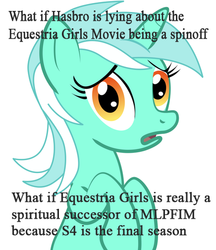 Size: 436x504 | Tagged: safe, lyra heartstrings, equestria girls, g4, conspiracy lyra, drama, equestria girls drama, exploitable meme, meme