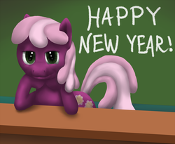 Size: 1024x841 | Tagged: safe, artist:omnifob, cheerilee, earth pony, pony, g4, new year, solo