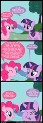 Size: 872x2495 | Tagged: safe, artist:cartoon-admirer, pinkie pie, twilight sparkle, g4, comic