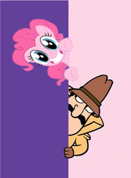 Size: 312x425 | Tagged: safe, pinkie pie, g4, crossover, inspector jacques clouseau, the pink panther