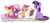 Size: 900x405 | Tagged: safe, apple bloom, cheerilee, scootaloo, sweetie belle, twilight sparkle, duck, earth pony, pegasus, pony, unicorn, g4, book, bored, cutie mark crusaders, english, female, filly, foal, frown, insane pony thread, lying down, magic, mare, math, prone, science, simple background, telekinesis, transparent background, tumblr, unicorn twilight, yawn