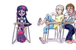 Size: 1361x900 | Tagged: artist needed, safe, edit, twilight sparkle, equestria girls, g4, high school, humanized