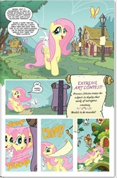 Size: 618x936 | Tagged: safe, idw, official comic, angel bunny, fluttershy, g4, spoiler:comic, comic, idw advertisement, preview