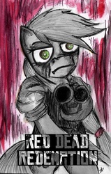 Size: 1539x2413 | Tagged: safe, artist:inky-draws, applejack, g4, red dead redemption