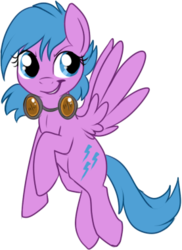 Size: 277x380 | Tagged: safe, artist:lulubell, firefly, pegasus, pony, g1, g4, female, g1 to g4, generation leap, goggles, mare, simple background, smiling, smirk, solo, transparent background, wings