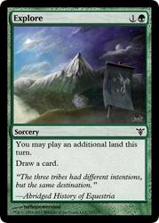 Size: 375x523 | Tagged: safe, artist:turbopower1000, banner, cloud, magic the gathering, mountain, no pony, sky, text, trading card