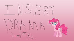 Size: 1920x1080 | Tagged: safe, pinkie pie, g4, 1000 hours in ms paint, drama, female, ms paint, solo