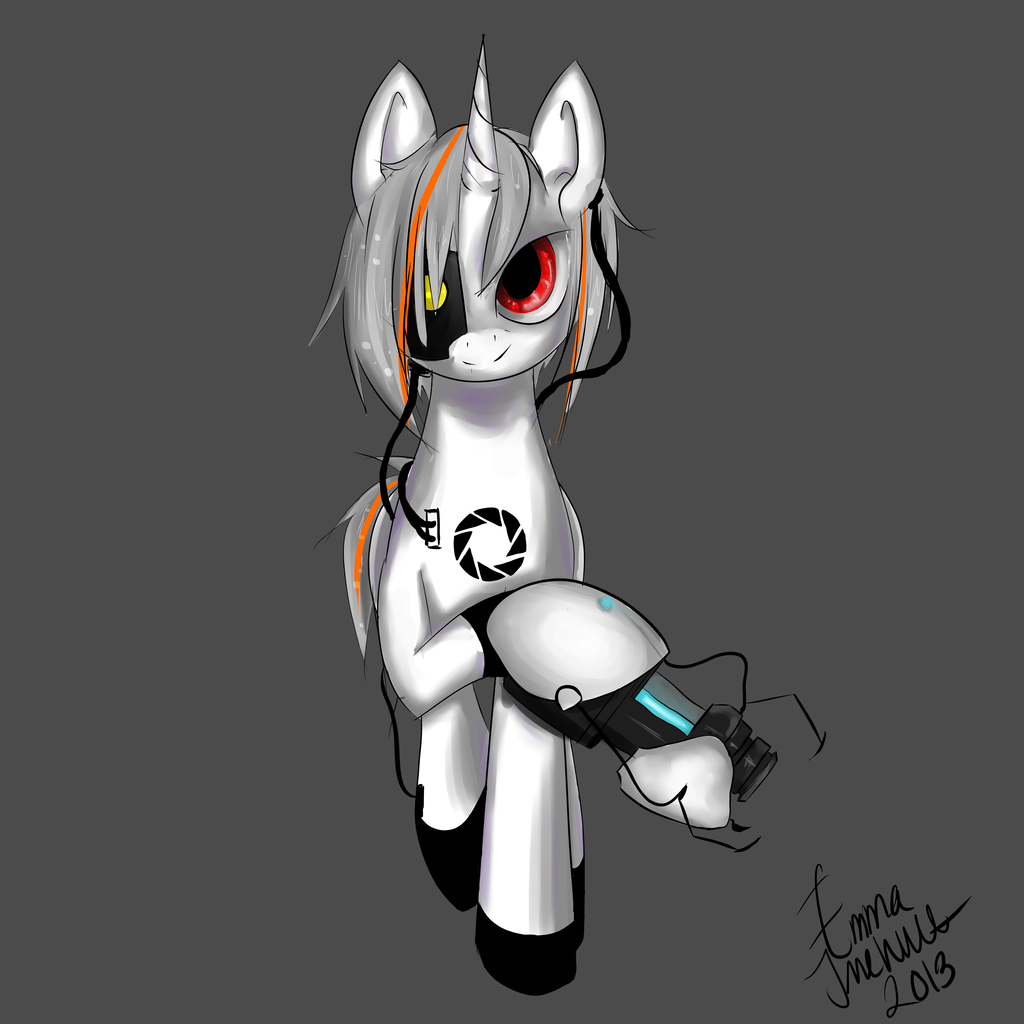 safe, artist:jigsaw91, pony, absurd resolution, crossover, glados, ponified...