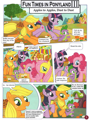 Size: 746x1000 | Tagged: safe, artist:limeylassen, edit, applejack, fluttershy, pinkie pie, spike, twilight sparkle, vampire, g4, german comic, comic, funtimes in ponyland, no way too far, parody, twilight is a lion, wat