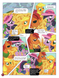 Size: 758x1000 | Tagged: safe, artist:limeylassen, edit, applejack, spike, twilight sparkle, dragon, earth pony, pony, unicorn, vampire, g4, german comic, comic, female, funtimes in ponyland, male, mare, no way too far, parody, stallion, twilight is a lion, unicorn twilight, wat