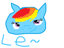 Size: 625x469 | Tagged: safe, rainbow dash, g4, 1000 hours in ms paint, bust, head only, portrait, simple background, solo, stylistic suck, white background