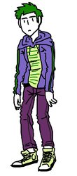 Size: 422x960 | Tagged: safe, artist:goruko10, spike, g4, clothes, hoodie, humanized