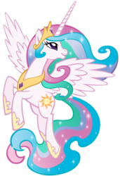 Size: 1368x1998 | Tagged: safe, artist:purplefairy456, princess celestia, alicorn, pony, g4, female, horn, mare, simple background, solo, spread wings, transparent background, vector, wings