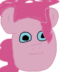 Size: 485x551 | Tagged: artist needed, safe, pinkie pie, g4, 1000 hours in ms paint, masterpiece, ms paint, poo brain, stylistic suck