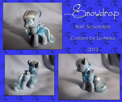 Size: 976x819 | Tagged: safe, artist:liz-neko, oc, oc only, oc:snowdrop, brushable, customized toy, toy