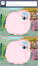 Size: 660x1140 | Tagged: safe, artist:mixermike622, oc, oc only, oc:fluffle puff, tumblr:ask fluffle puff, g4, ask, ice cream, tumblr