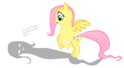 Size: 1354x748 | Tagged: safe, artist:bgkyouhen, fluttershy, pegasus, pony, g4, female, shadow, simple background, transparent background