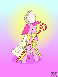 Size: 2100x2800 | Tagged: safe, artist:merkleythedrunken, pinkie pie, g4, female, habemus papam, pinkie pious, pope, popess, religion, solo