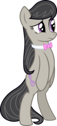 Size: 1822x4000 | Tagged: safe, artist:vaderpl, octavia melody, earth pony, pony, g4, bipedal, bowtie, cutie mark, female, hooves, mare, simple background, solo, transparent background, unsure, vector