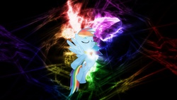 Size: 1920x1080 | Tagged: safe, artist:cosplaydibudibu, rainbow dash, g4, element of loyalty, loyalty, wallpaper