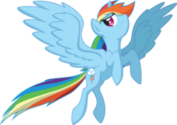 Size: 2432x1726 | Tagged: safe, artist:utahraptorz-poniez, rainbow dash, alicorn, pony, g4, female, race swap, rainbowcorn, simple background, solo, transparent background, vector