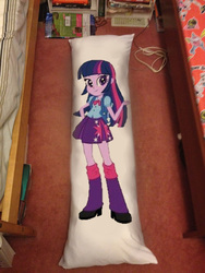 Size: 1536x2048 | Tagged: safe, twilight sparkle, equestria girls, g4, /mlp/, bedroom, body pillow, humanized, irl, photoshop
