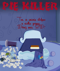 Size: 1399x1676 | Tagged: safe, artist:crusierpl, bed, book, cover art, fanfic, pillow, polish, sheet