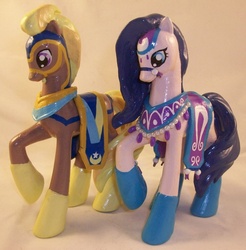 Size: 943x957 | Tagged: safe, artist:gryphyn-bloodheart, amira, haakim, saddle arabian, g4, customized toy