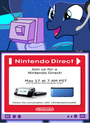 Size: 563x771 | Tagged: safe, princess luna, gamer luna, g4, exploitable meme, nintendo, tv meme