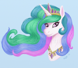 Size: 760x667 | Tagged: safe, artist:lilywinterharp, princess celestia, g4, female, solo